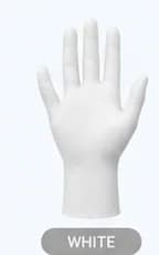 White nitrile glove